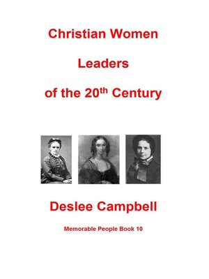 cover image of Christian Women Leaders of the 20th Century